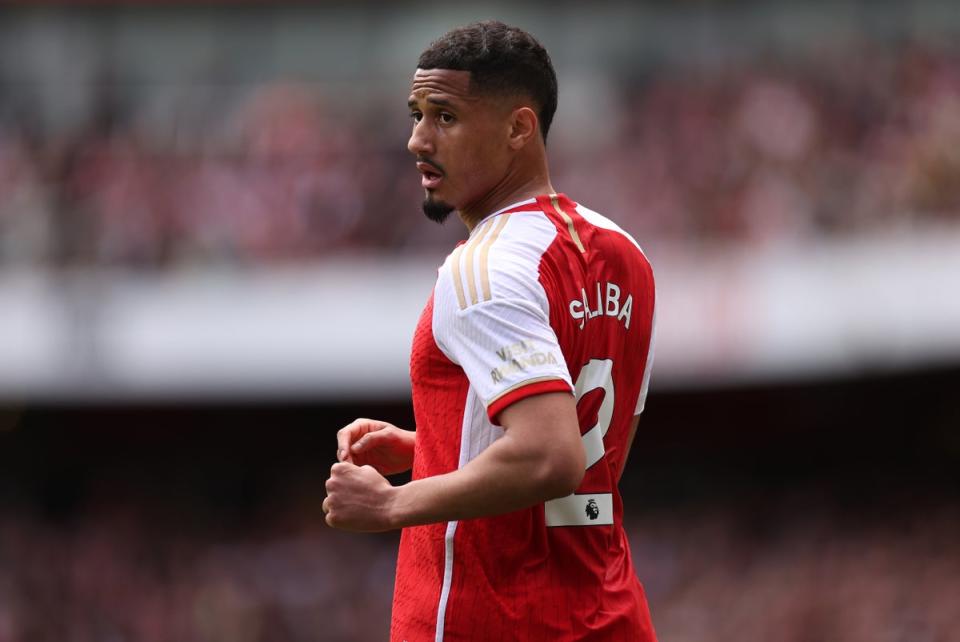 Saliba and Gabriel kept Arsenal’s 15th clean sheet of the season against Bournemouth (Getty Images)