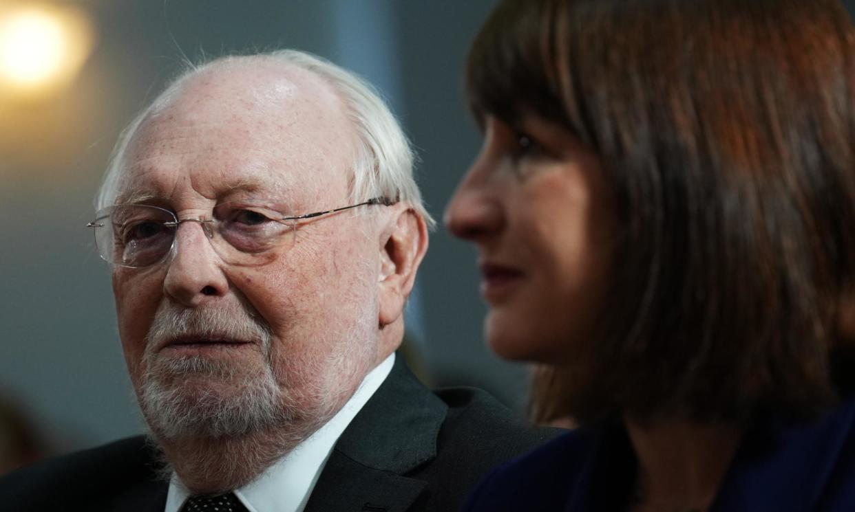 <span>Neil Kinnock with the shadow chancellor, Rachel Reeves, at the Welsh Labour manifesto launch last week.</span><span>Photograph: Christopher Furlong/Getty</span>