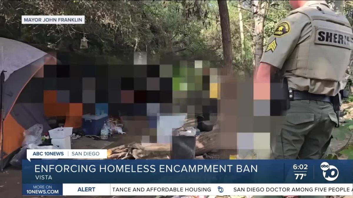 Vista City Council Votes to Enforce Ban on Homeless Encampments