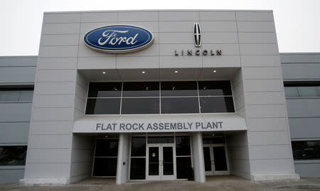 An entrance to the Ford Motor Co. Flat Rock Assembly Plant is seen in Flat Rock, Michigan, U.S. January 3, 2017. REUTERS/Rebecca Cook