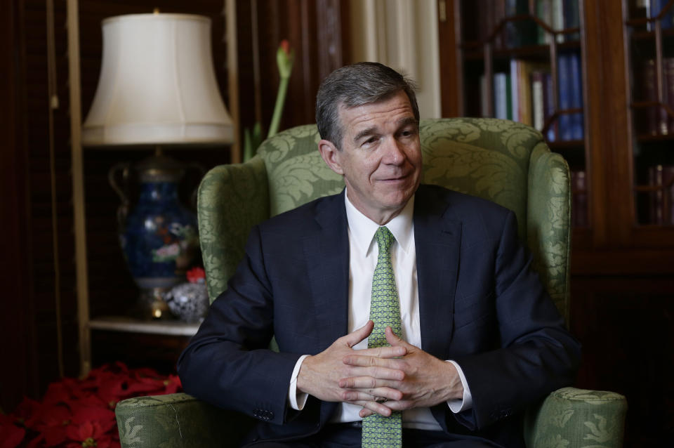 North Carolina Gov. Roy Cooper's veto of the state budget was overridden by Republicans in the state House on Wednesday. (Photo: ASSOCIATED PRESS)