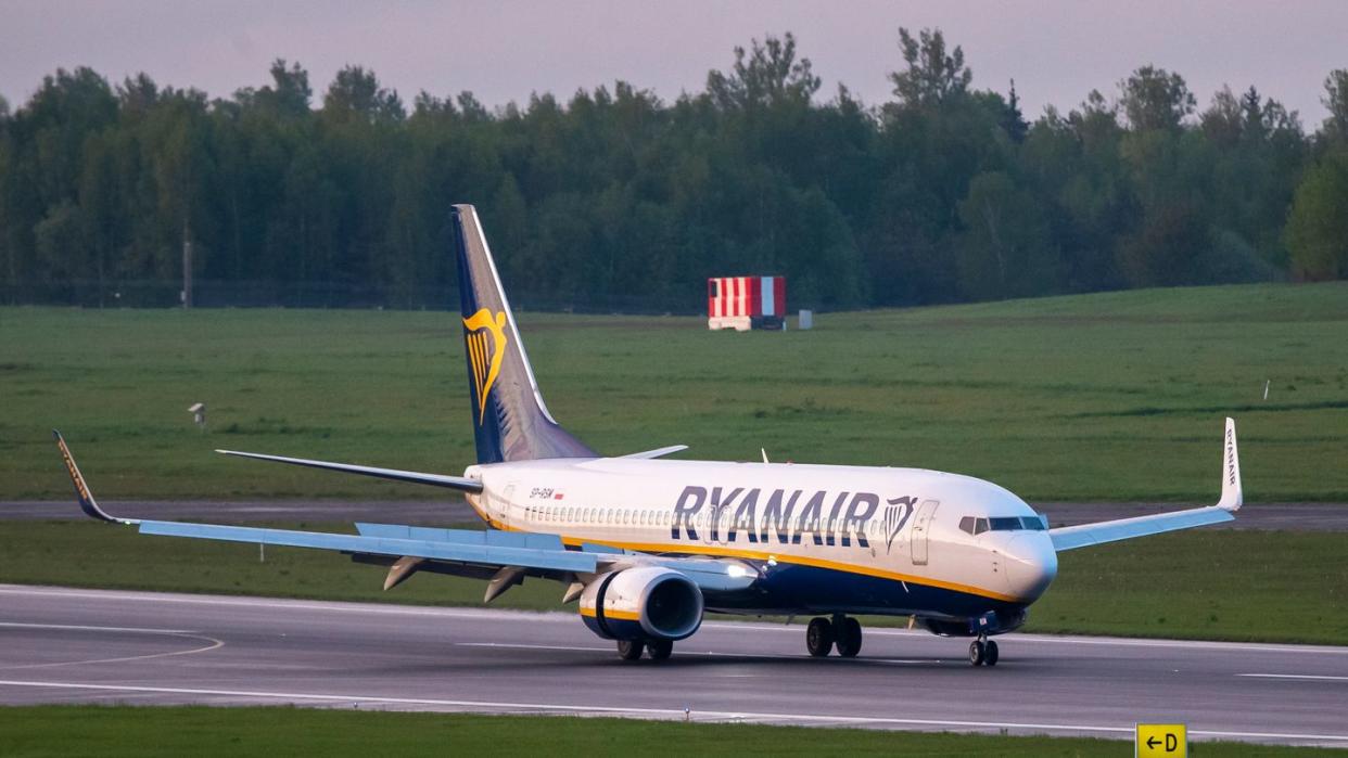 Das Ryanair-Flugzeug ist inzwischen mit mehreren Stunden Verspätung in Vilnius angekommen.