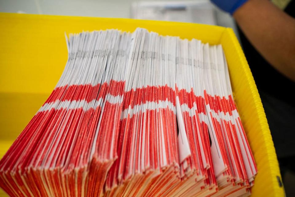 Mail-In Ballots Are Processed For Washington's Primary Election