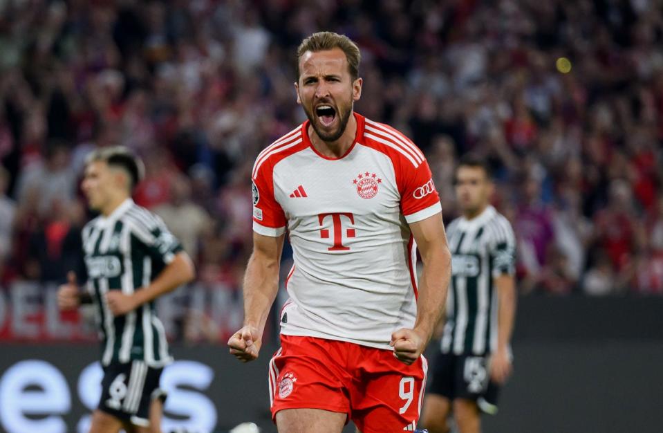 Harry Kane has scored four goals in six games for Bayern in this season’s Champions League (Getty Images)