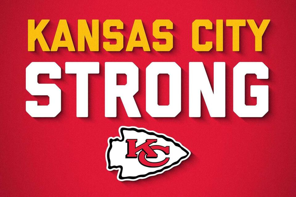 <p>Kansas City Chiefs/ Instagram</p> Kansas City Strong fundraiser logo