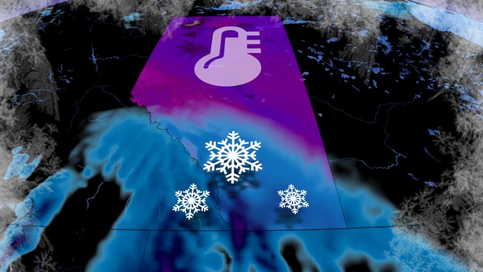 Double-digit temperature drop to bring heavy snow to Alberta