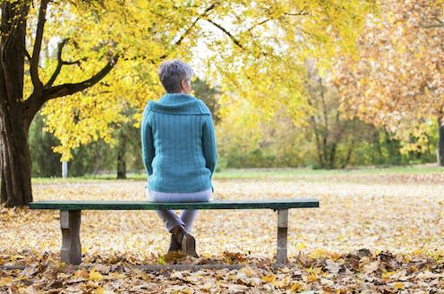   <span class="attribution"><a class="link " href="https://www.shutterstock.com/image-photo/depressed-sad-old-woman-on-bench-531981634" rel="nofollow noopener" target="_blank" data-ylk="slk:Nikodash/Shutterstock;elm:context_link;itc:0;sec:content-canvas">Nikodash/Shutterstock</a></span>