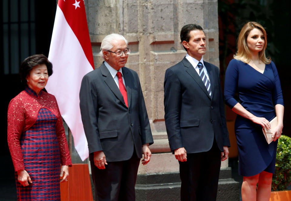 Más tarde el presidente Peña Nieto ofrecerá una comida de honor a su homólogo de Singapur y a su esposa en el Salón Tesorería.