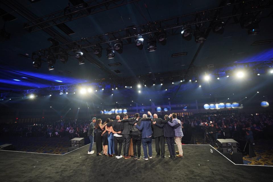 The assembled aftermarket at the SEMA Awards Banquet. <em>SEMA</em>