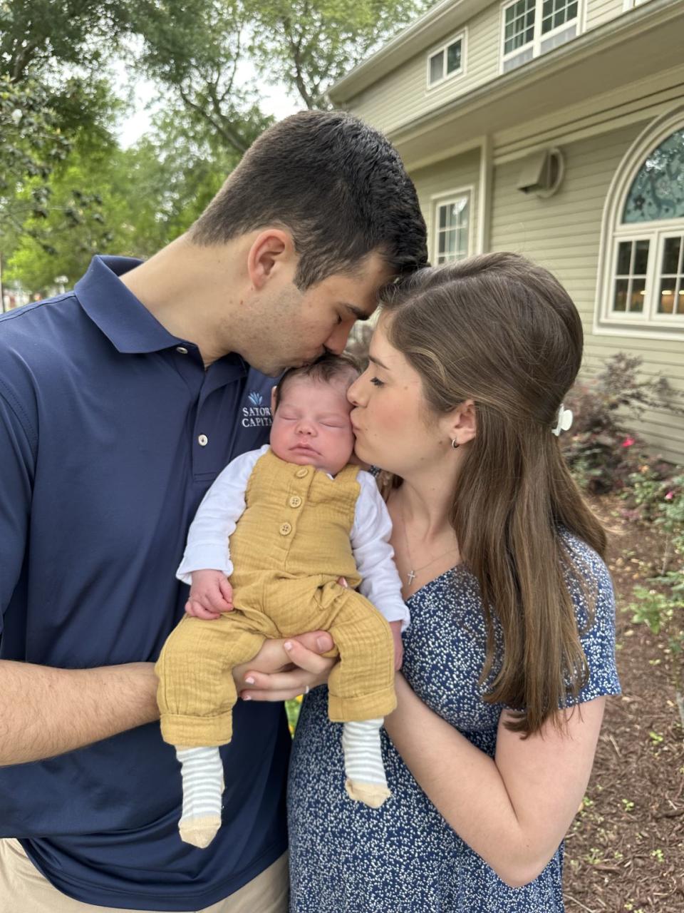 Joey and Samantha Paris with son Archie. (Courtesy of the Paris family)