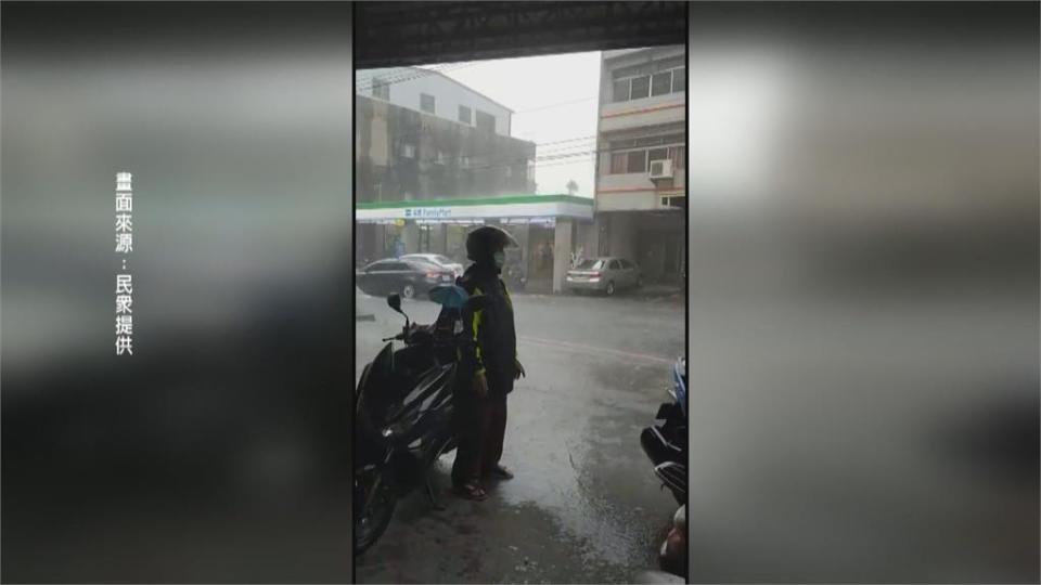 雨彈炸彰化！ 外送員涉水送餐　買家竟拒收