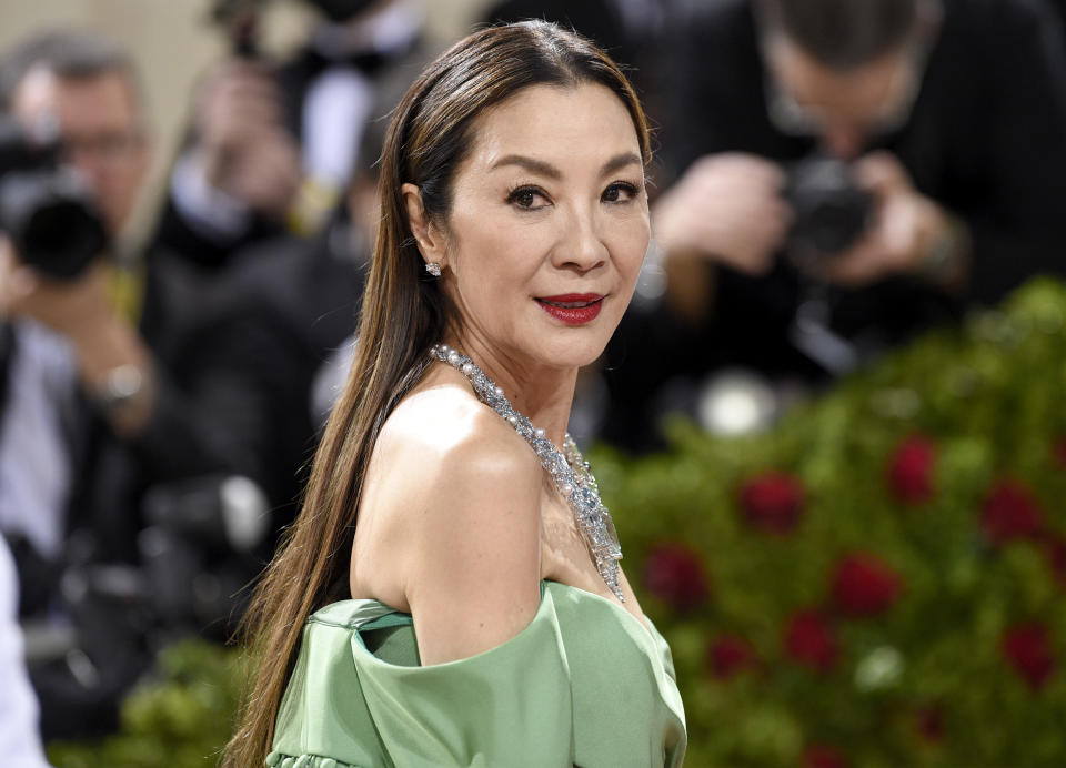 Michelle Yeoh attends The Metropolitan Museum of Art's Costume Institute benefit gala celebrating the opening of the "In America: An Anthology of Fashion" exhibition on Monday, May 2, 2022, in New York. (Photo by Evan Agostini/Invision/AP)