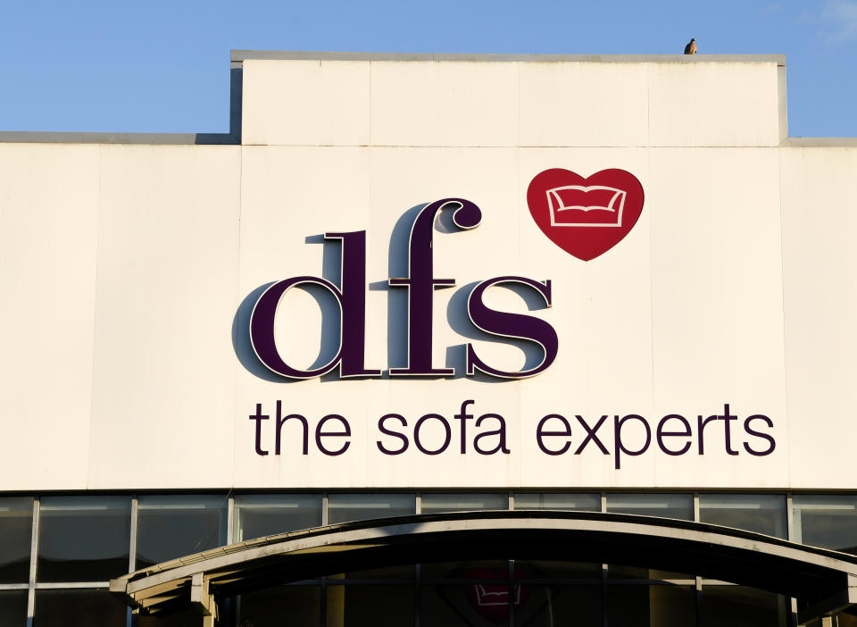 DFS store during the Coronavirus lockdown, Stevenage Retail Park. Photo credit should read: Doug Peters/EMPICS