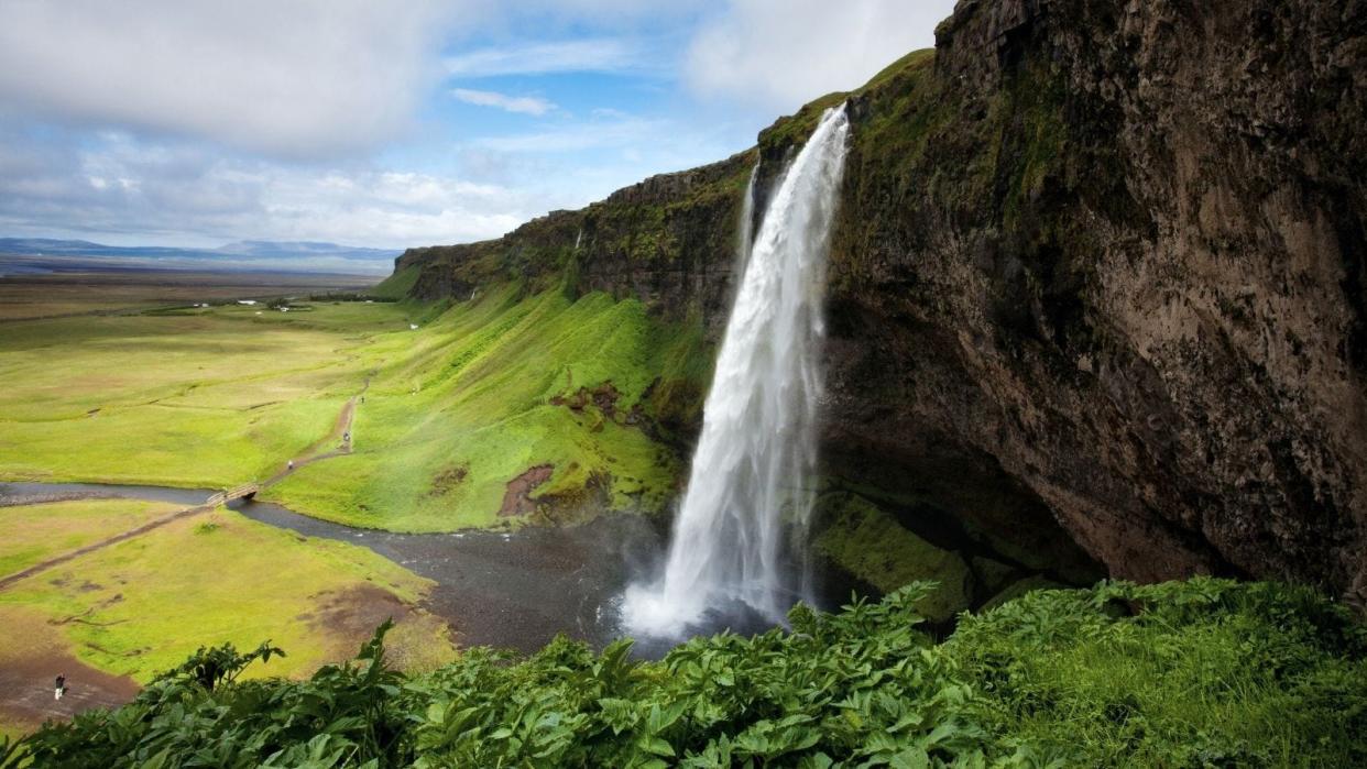 Iceland waterfall