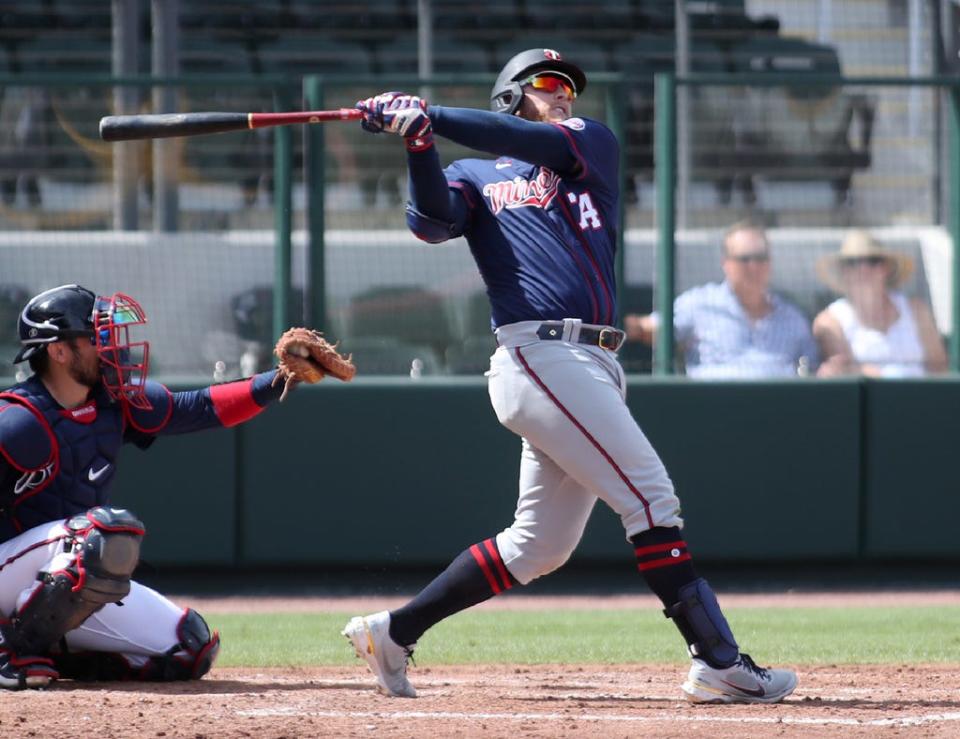 The Atlanta Braves hosted the Minnesota Twins during an afternoon spring training game at Cool Today Park in North Port, Fl.