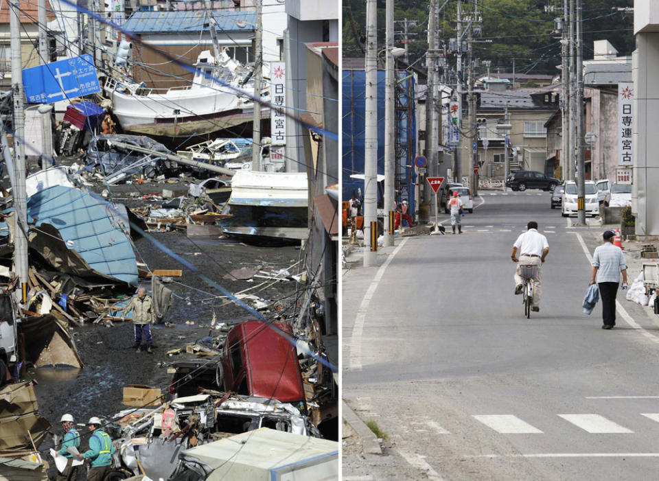 Miyako, en la Prefectura Iwate, en el noreste de Japón. (AP/Kyodo News)