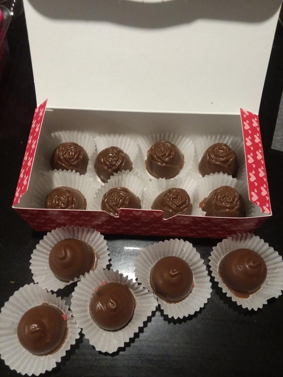 Pictured are Patty Bittner's chocolate-covered brandy cherries from the 2020 Death By Chocolate event.