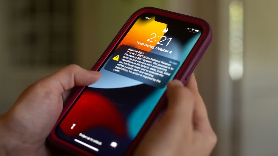 The federal government began conducting a nationwide test of its Emergency Alert System and Wireless Emergency Alerts today. - Brook Joyner/CNN