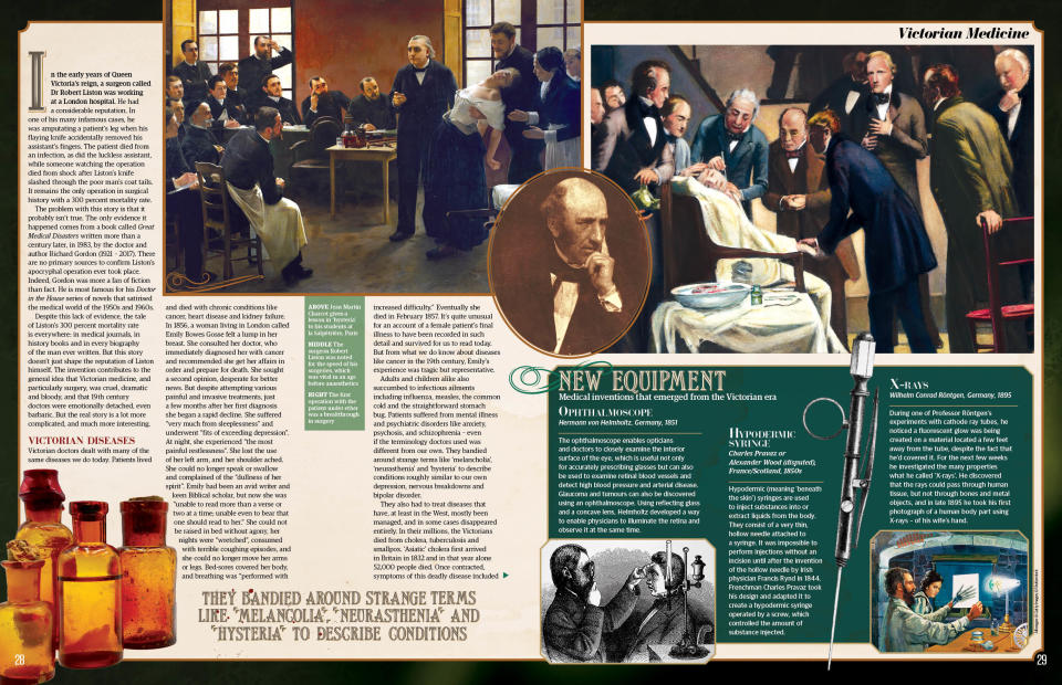 Victorian Medicine  feature spread two, All About History 128