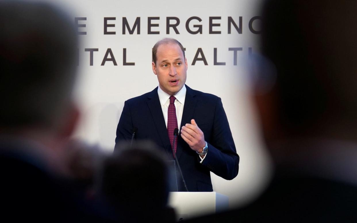 The Duke of Cambridge unveiled a support package for 999 staff and volunteers on Thursday - Andrew Matthews/Pool via Reuters