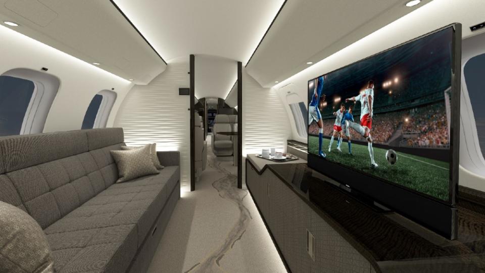 The entertainment zone. - Credit: Courtesy Bombardier