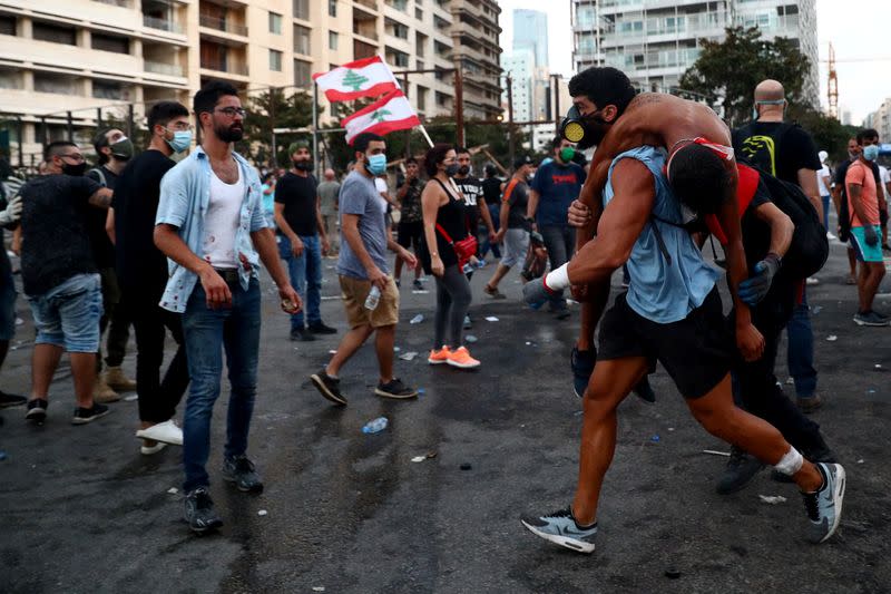 Protests called for in central Beirut days after devastating explosion