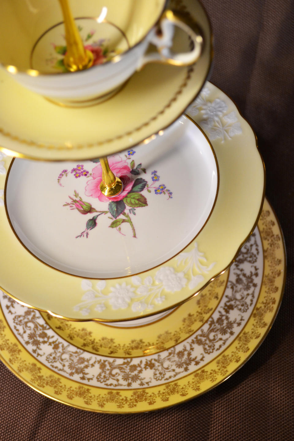 This undated publicity photo provided by Tea Times Creations shows the final product of an upcycled-vintage-china project sold at the Etsy store, "Tea Times Creations." The online store is run by Marceli Botticelli, of Franklin, Mass. (AP Photo/Tea Time Creations, Marceli Botticelli)