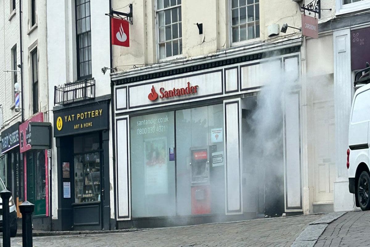 Smoke has been spotted pouring out of Santander <i>(Image: Submitted)</i>