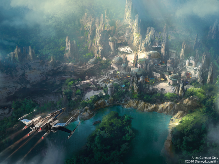 El llamado Lugar más feliz de la Tierra ahora será más feliz para los fanáticos de la saga Star Wars. Si bien ya existían algunas atracciones alusivas en los parques de Disney, ahora la galaxia más famosa de todos los tiempos tendrá su propia área temática. Y se verá así.