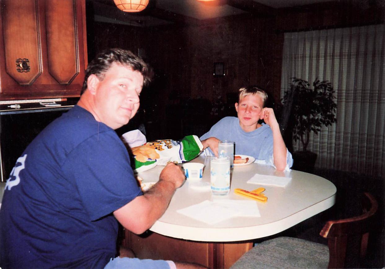 Joel Mowery, left, was about 32 when he was partnered with 9-year-old Michael through Big Brothers Big Sisters of Lubbock in the early 2000s.