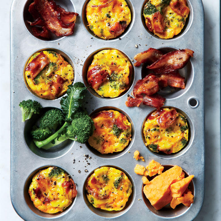 Broccoli-and-Bacon Muffin-Tin Frittatas