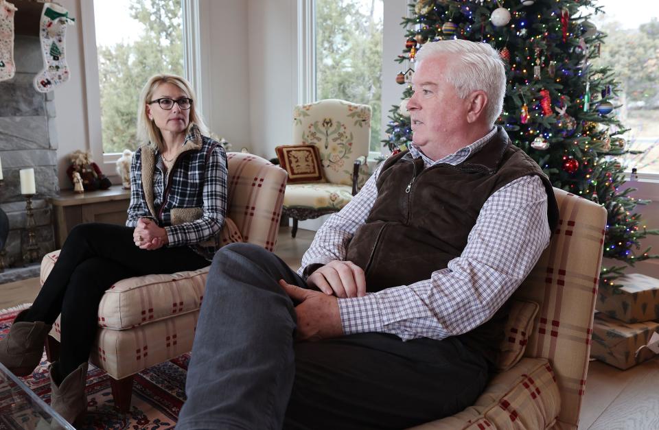 George Glass, former U.S. ambassador to Portugal, and his wife, Mary, are interviewed at their home in Heber City on Wednesday, Dec. 20, 2023. | Jeffrey D. Allred, Deseret News