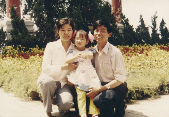young family in the 1980s
