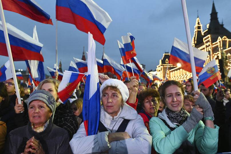 Maksim Blinov, Sputnik, Kremlin Pool Photo via AP