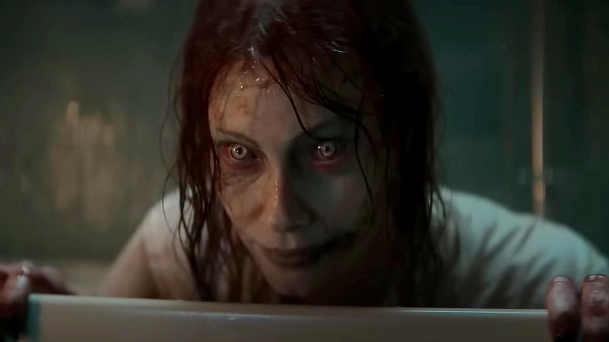  Alyssa Sutherland as Ellie in Evil Dead Rise. 