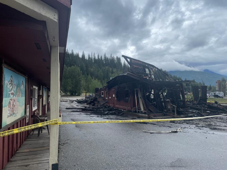 Firefighters prevented the motel from catching on fire. 