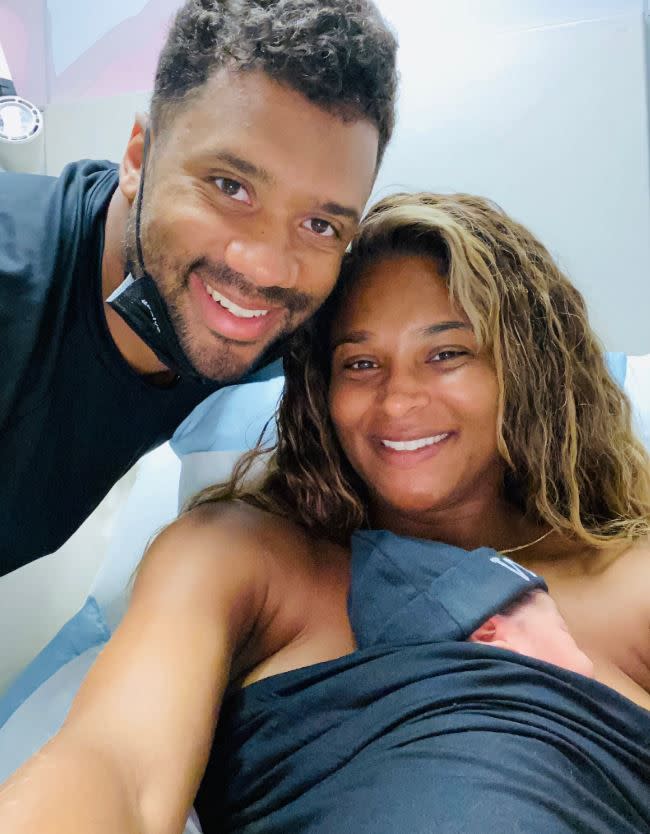 Ciara and Russell Wilson are parents once again! The happy couple welcomed their second child, a son named Win, together on July 23, 2020. “Happy Birthday WIN!!!,” Wilson captioned a selfie of himself, mom and baby on July 24. “Mommy & Daddy Love You! Win Harrison Wilson 7.23.2020 8lbs 1 oz.” The couple are also parents to daughter Sienna, 3, and Ciara’s son Future Jr., 6.