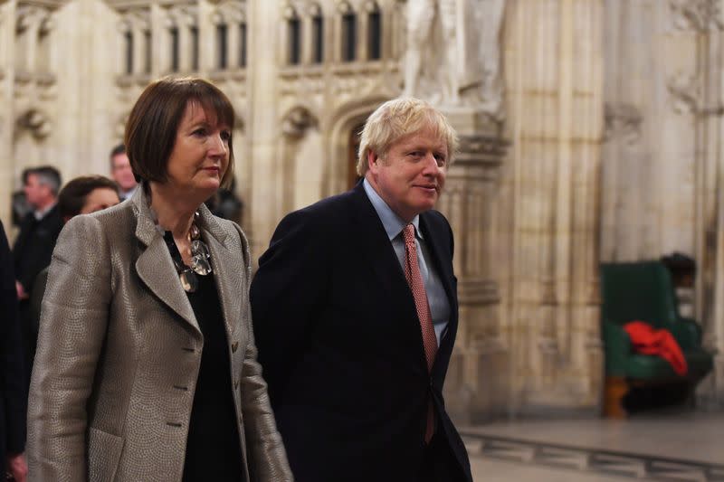 British lawmakers meet to elect a speaker and for swearing in ceremony, in London