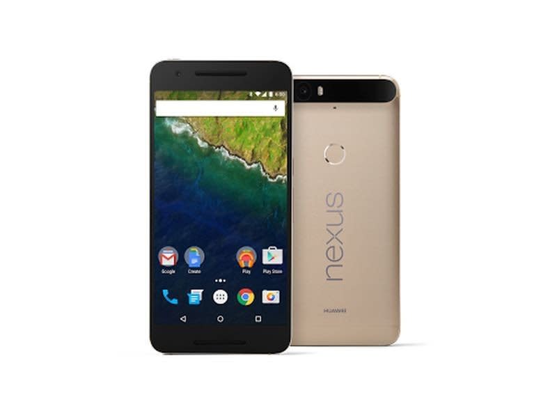 Google Nexus 6P黃金版。（取自Google官網）