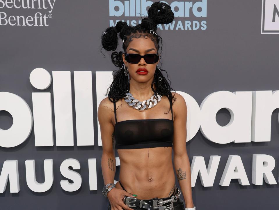 Teyana Taylor's daring look at the 2022 Billboard Music Awards.