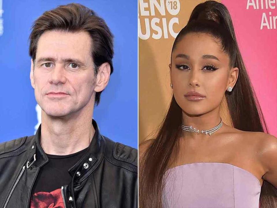 Jim Carrey, Ariana Grande | Pascal Le Segretain/Getty; Theo Wargo/Getty