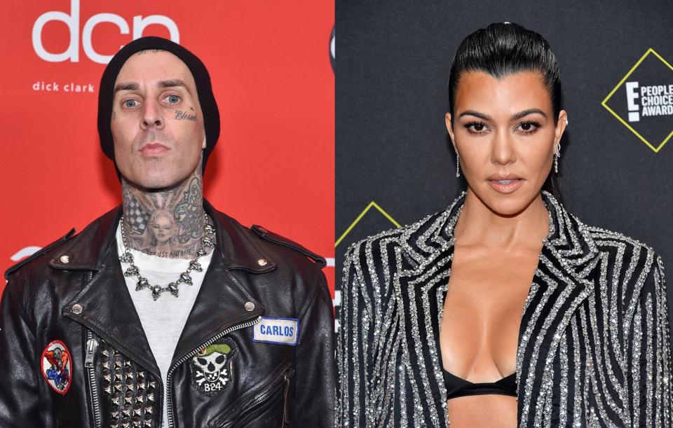 Travis Barker and Kourtney Kardashian