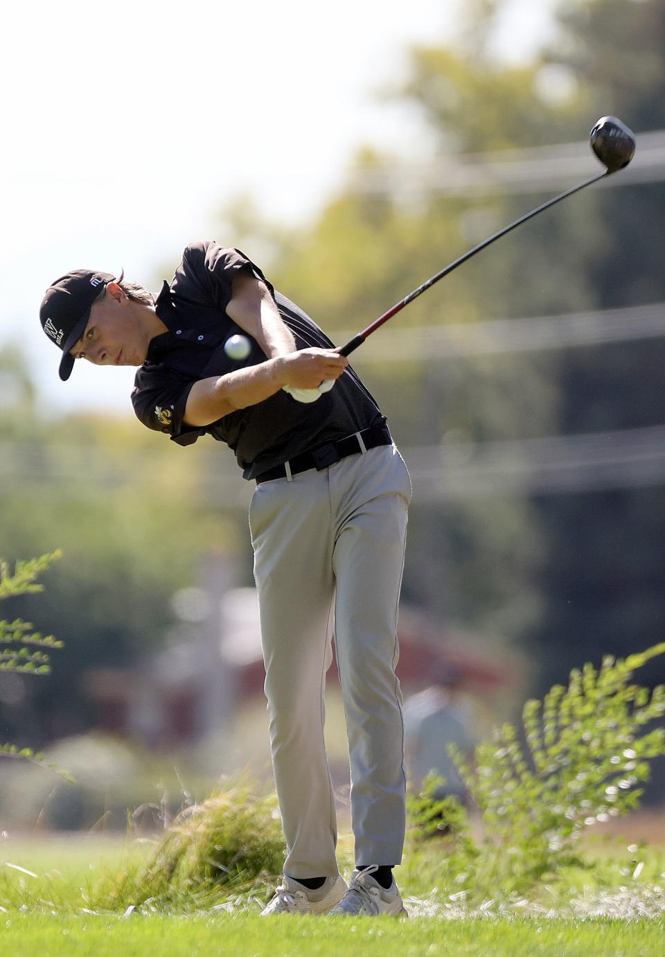 Players compete in the 5A boys state golf championship at Fox Hollow Golf Club in American Fork on Tuesday, Oct. 10, 2023. | Kristin Murphy, Deseret News