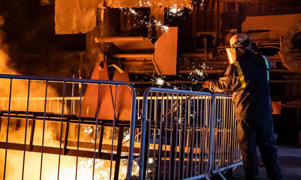 <span>A blast furnace at Port Talbot. Unions say Tata could avoid thousands of redundancies by keeping one blast furnace open until 2032.</span><span>Photograph: Kara Thomas/Athena Pictures</span>