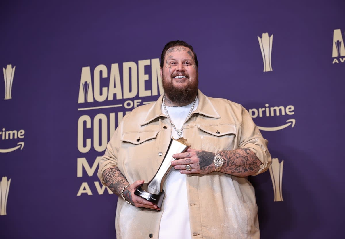 Jelly Roll at the 59th Academy of Country Music Awards on 16 May  (Getty Images)