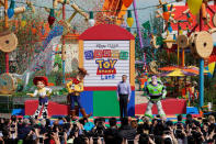 Disney's Chief Executive Officer Bob Iger attends the opening event of Disney-Pixar Toy Story Land, the seventh themed land in Shanghai Disneyland in Shanghai, China April 26, 2018. REUTERS/Aly Song