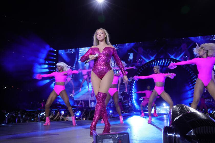EAST RUTHERFORD, NEW JERSEY - JULY 30: (Editorial Use Only) (Exclusive Coverage) Beyoncé performs onstage during the "RENAISSANCE WORLD TOUR" at MetLife Stadium on July 30, 2023 in East Rutherford, New Jersey. (Photo by Kevin Mazur/WireImage for Parkwood )