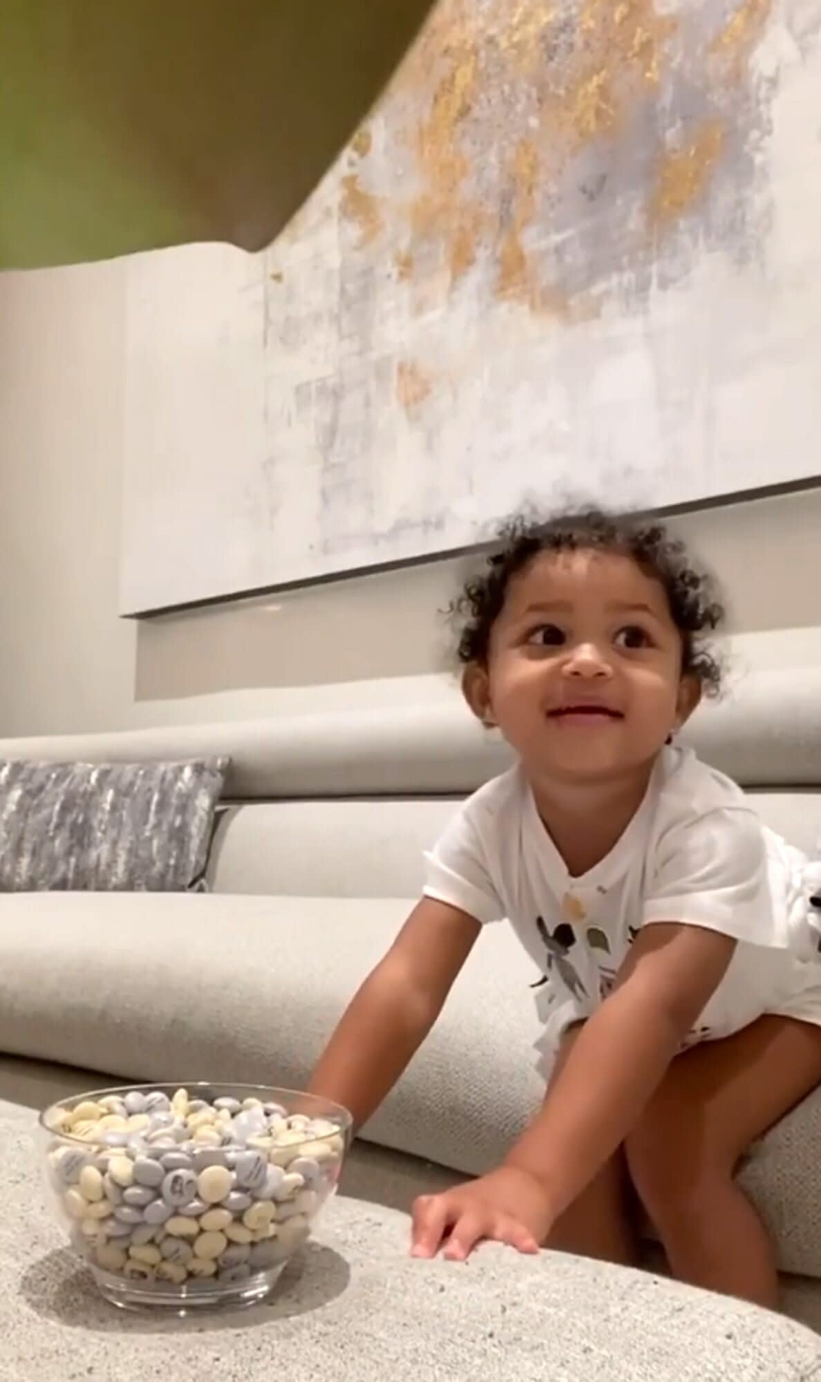 Kylie Jenner Teaches Daughter Stormi Patience In Chocolate Tiktok Challenge