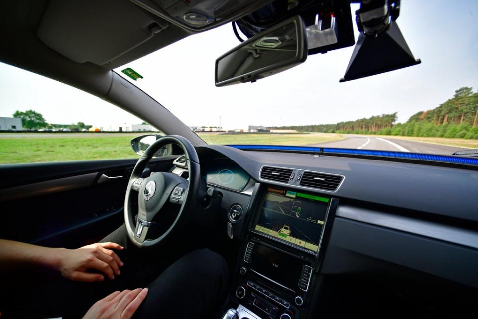 The DfT announced in April 2021 it would allow hands-free driving in vehicles with lane-keeping technology on congested motorways (Getty Images)