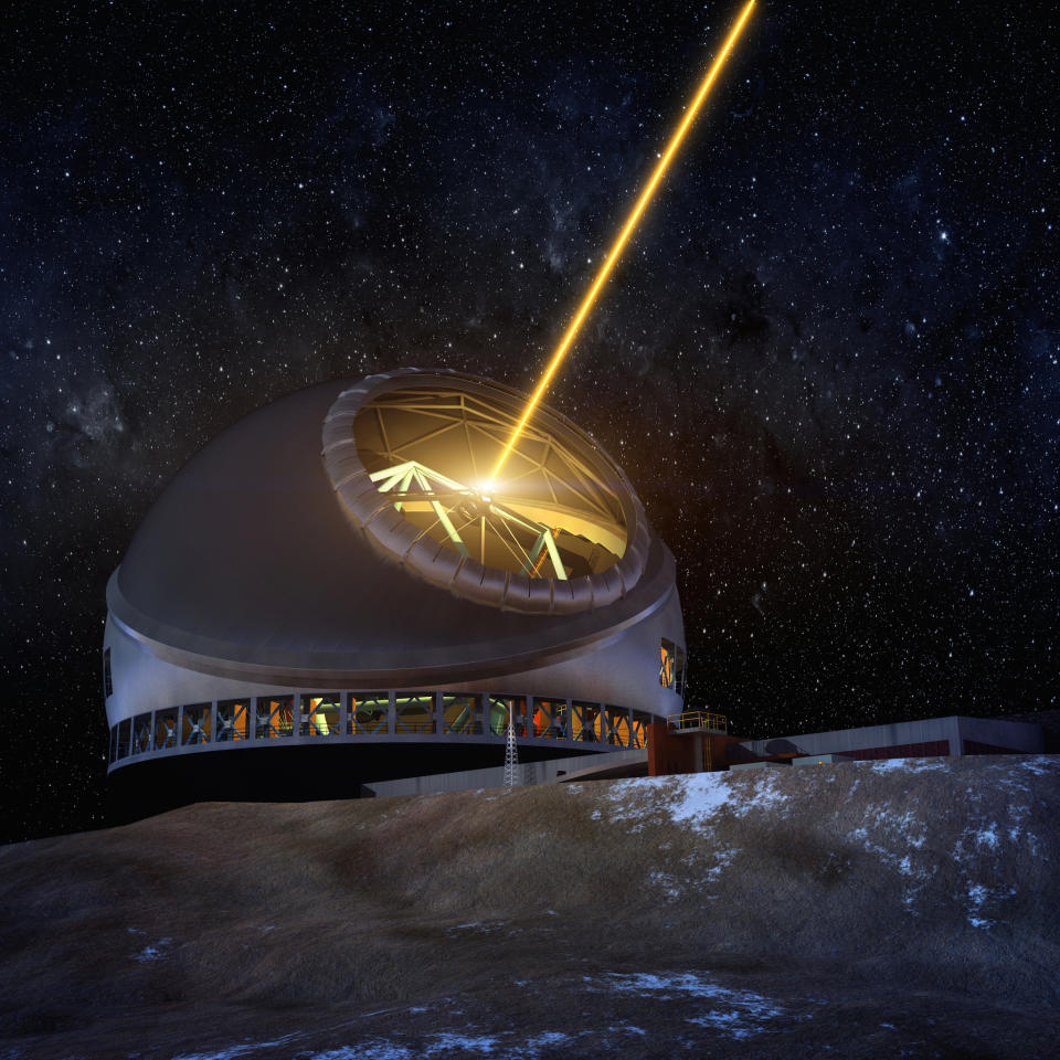 thirty meter telescope laser guide illustration tmt corporation